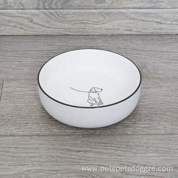 Pet Drink Food Ceramic Bowl For Cat Dog